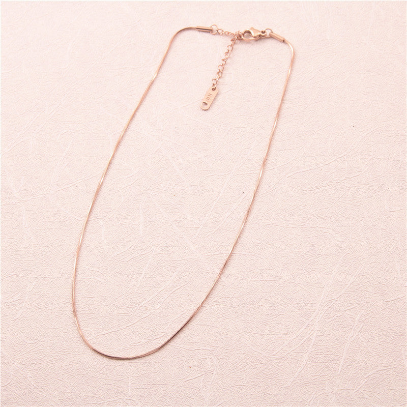 Wholesale Titanium Steel Snake Necklaces